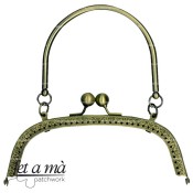 Cierre monedero con asa oro